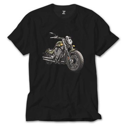 Kruvazör Motosiklet Siyah Tişört