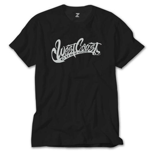West Coast Customs Text Siyah Tişört