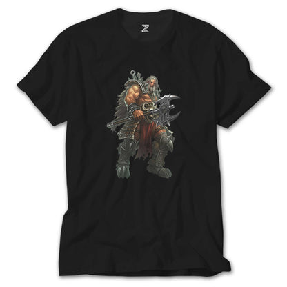 Diablo III Ruhların Reaper'ı Barbar Blizzard Entertainment Siyah Tişört