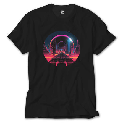 Techno Album World Siyah Tişört