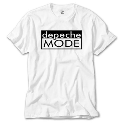 Depeche Mode Text Beyaz Tişört