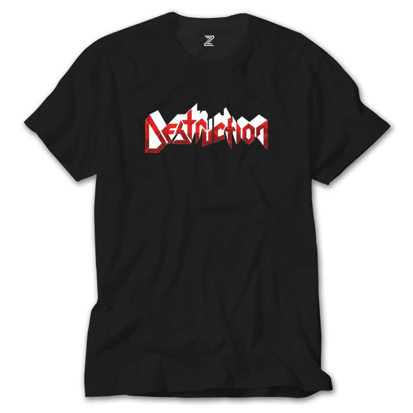 Destruction Logo Siyah Tişört