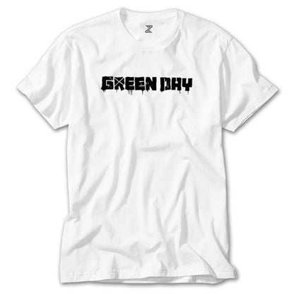 Green Day Logo Beyaz Tişört