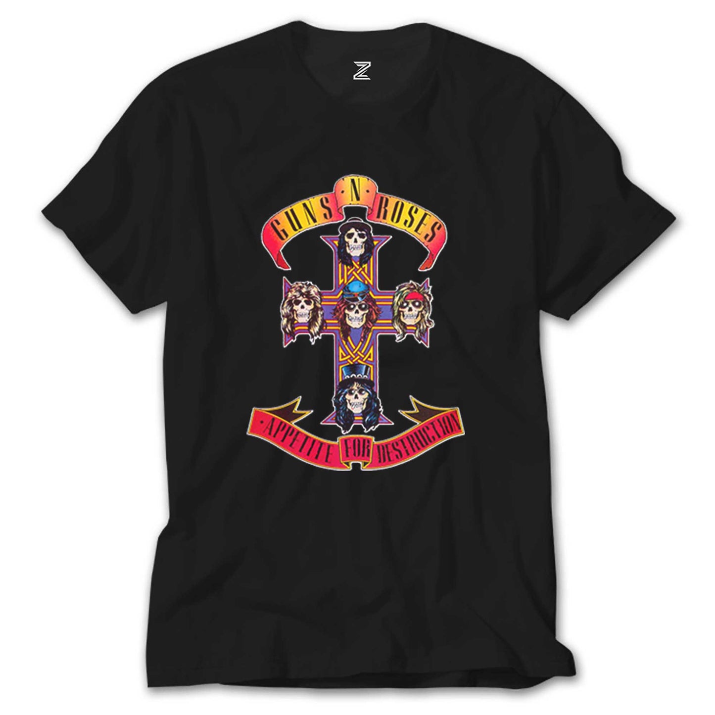 Guns N Roses Appetite for Destruction Siyah Tişört