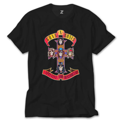 Guns N Roses Appetite for Destruction Siyah Tişört