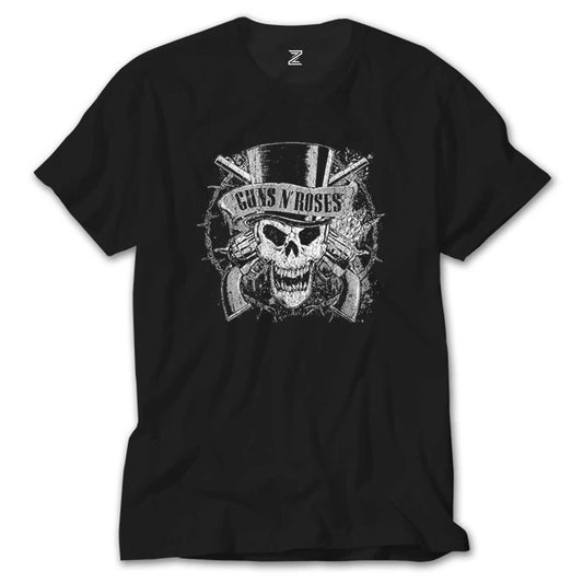 Guns N Roses Vintage Dameged Siyah Tişört