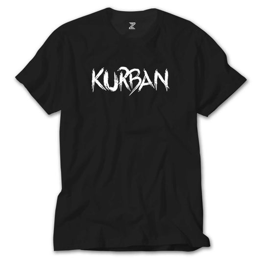 Kurban Text Siyah Tişört