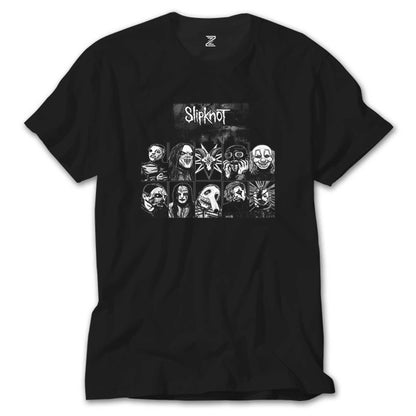 Slipknot Group Member Siyah Tişört