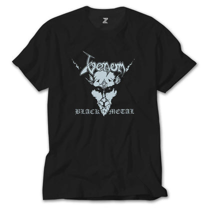 Venom Black Metal Silver Siyah Tişört