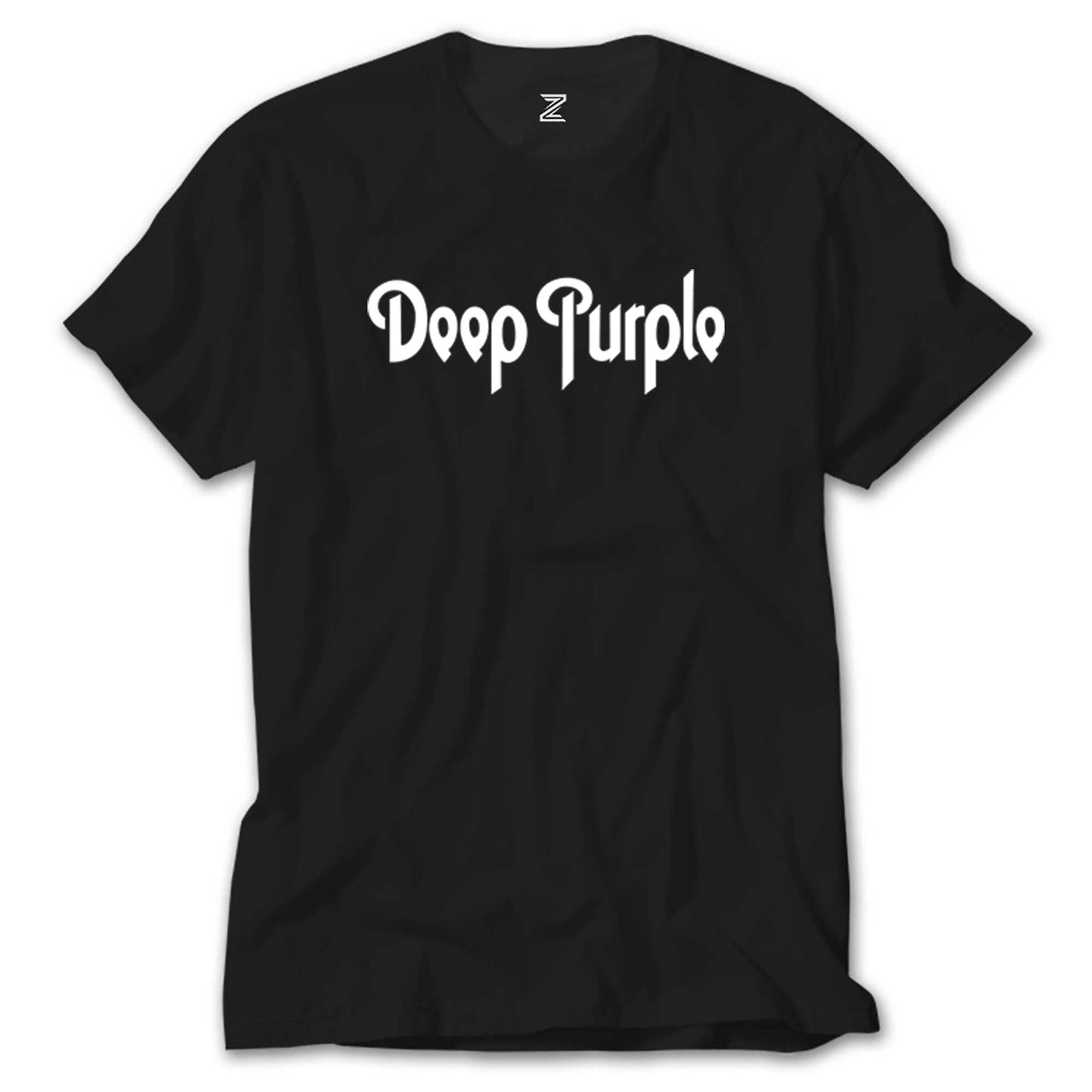 Deep Purple Text Siyah Tişört