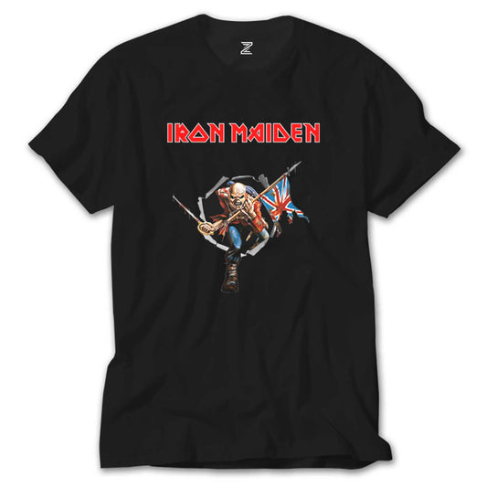 Iron Maiden Trooper Siyah Tişört
