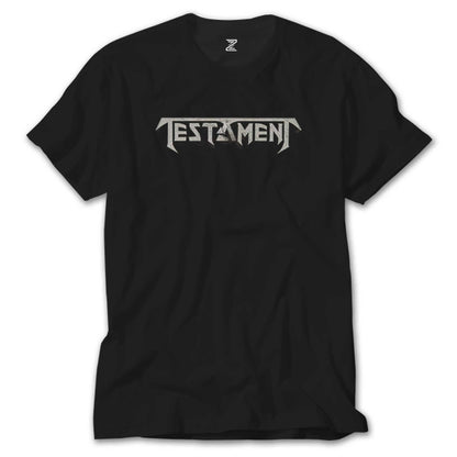 Testament Logo Siyah Tişört