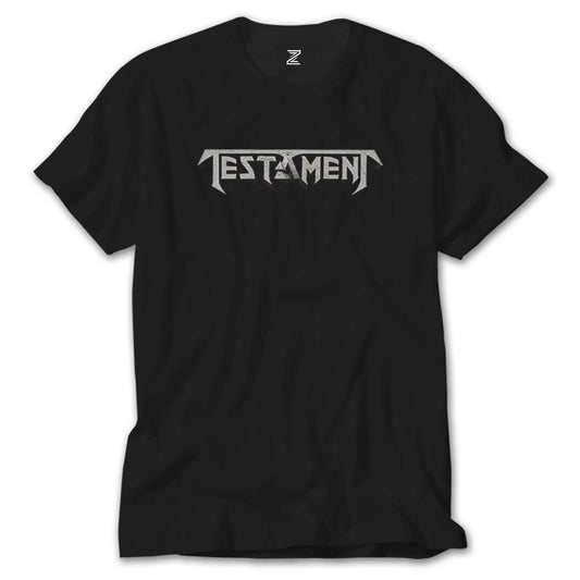 Testament Logo Siyah Tişört