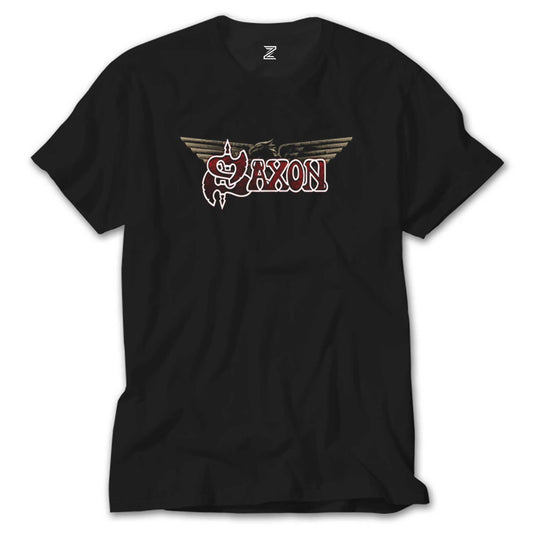 Saxon Three Blend Siyah Tişört