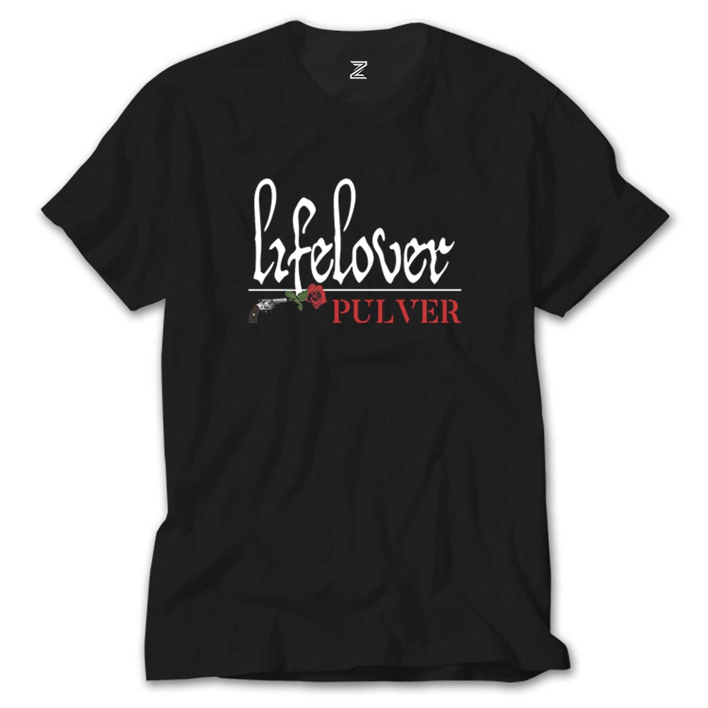 Lifelover Pulver Text Siyah Tişört