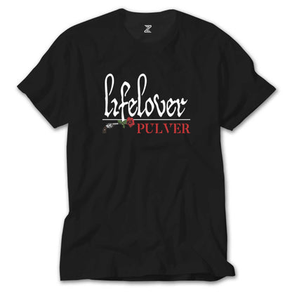 Lifelover Pulver Text Siyah Tişört