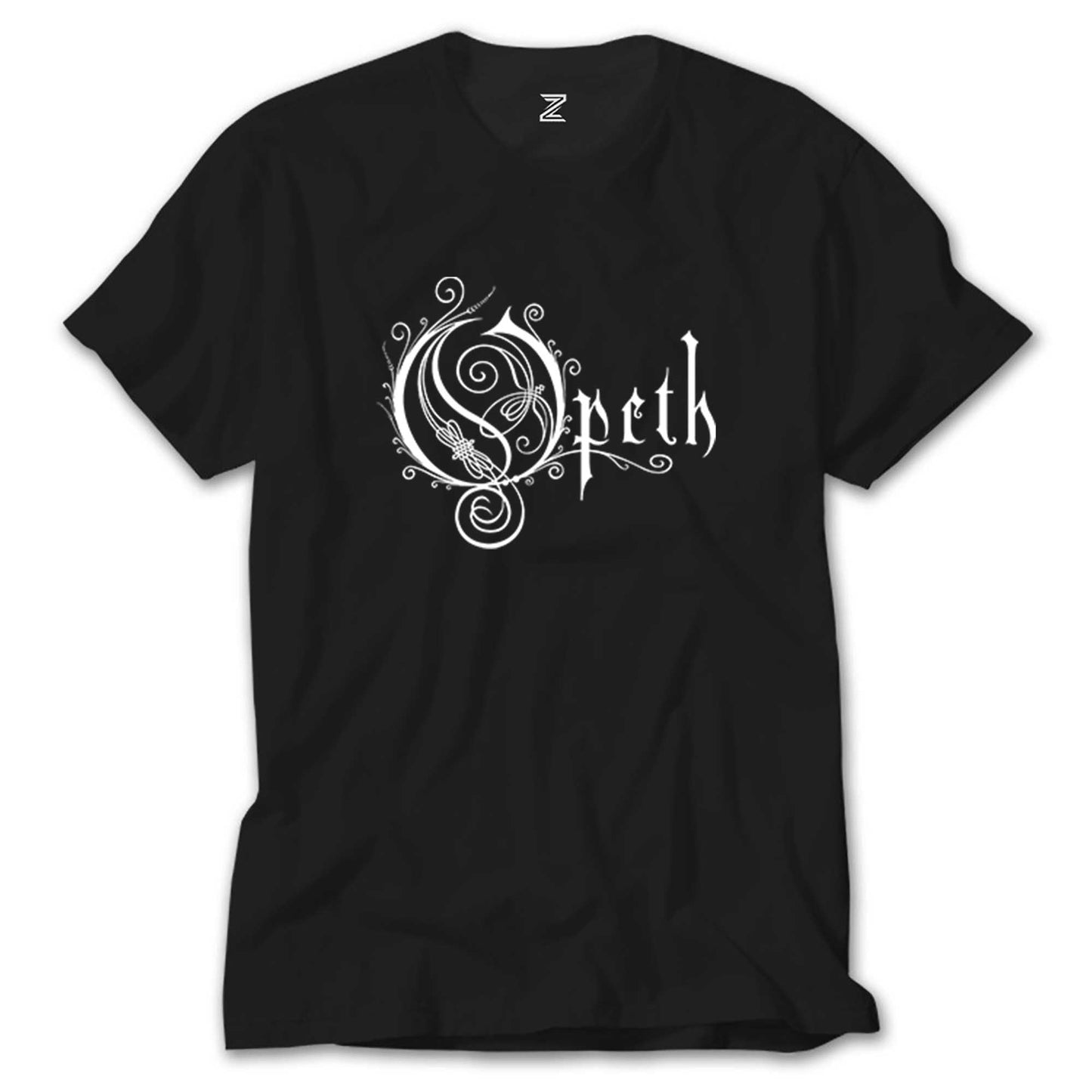 Opeth Logo White Siyah Tişört