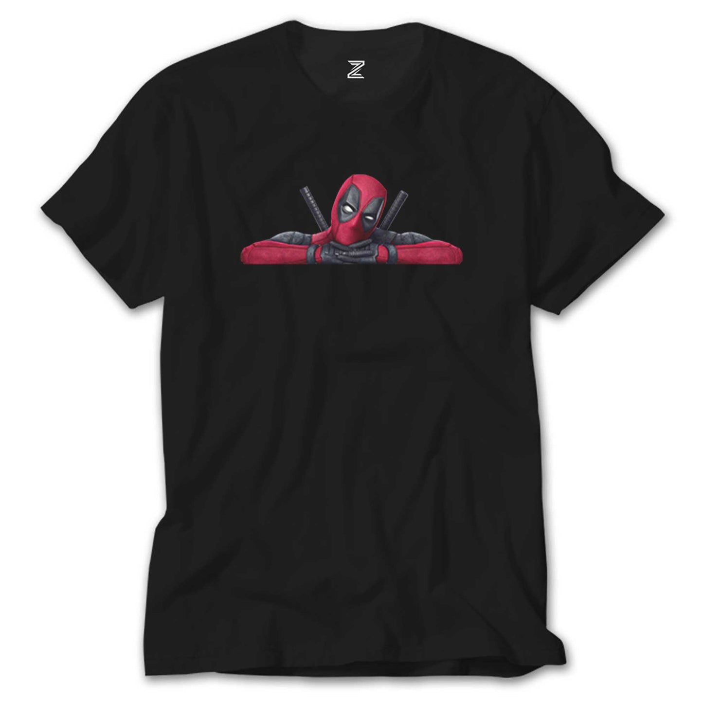 Deadpool Comics Siyah Tişört