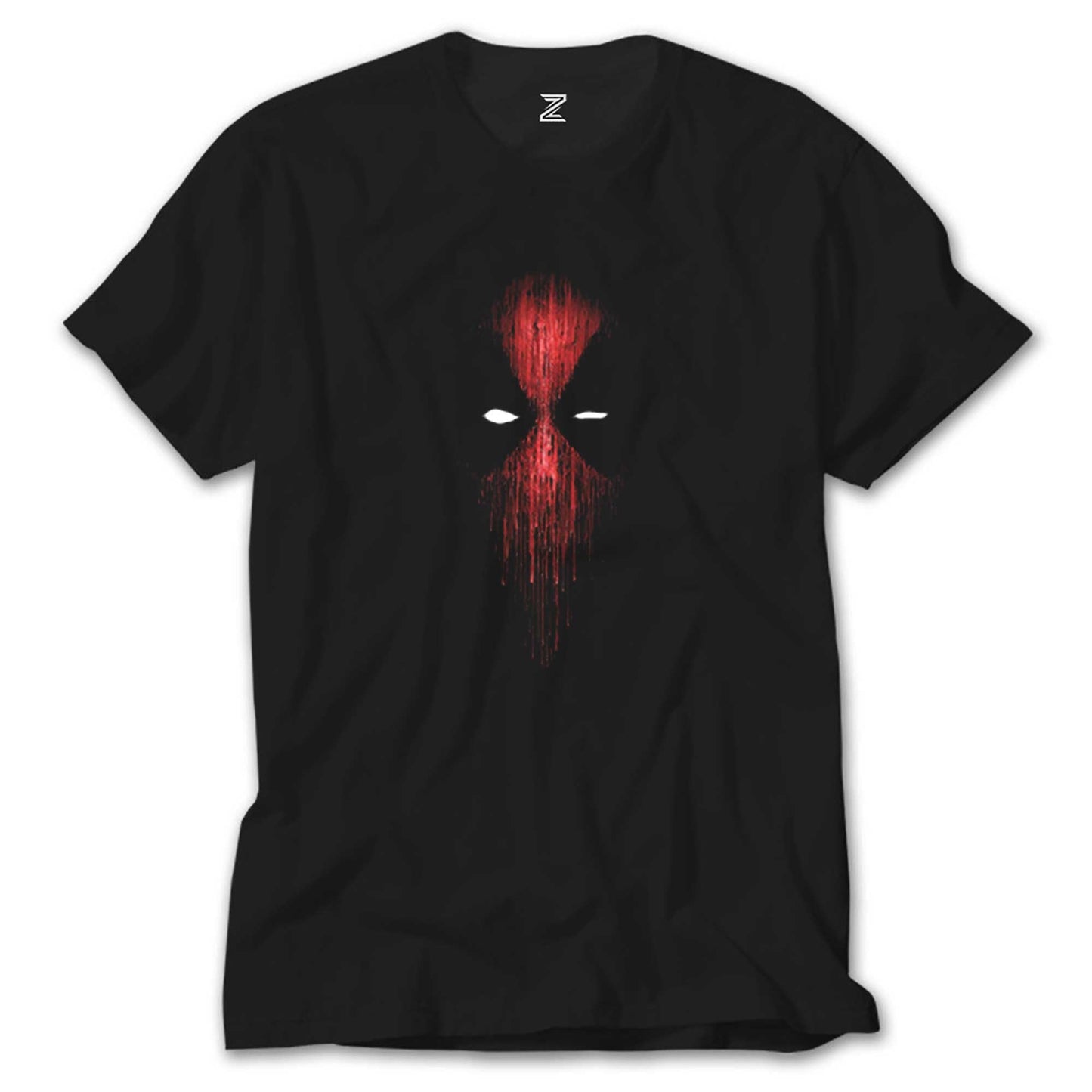 Deadpool Mask Siyah Tişört