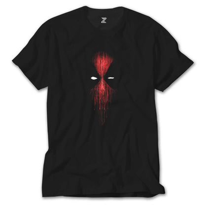 Deadpool Mask Siyah Tişört