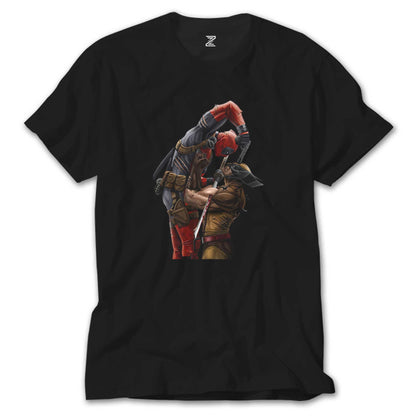 Deadpool Wolverine Siyah Tişört