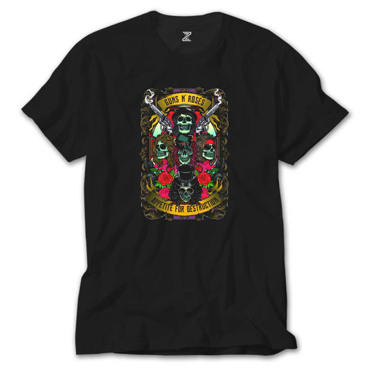 Guns N Roses Appetıte Destruction Siyah Tişört