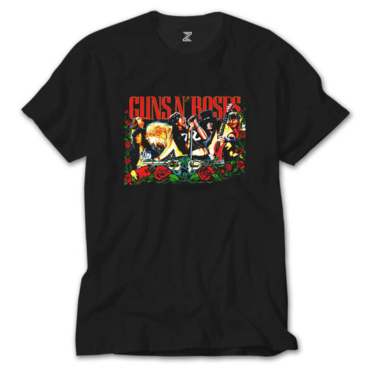 Guns N Roses Grup Konser Siyah Tişört