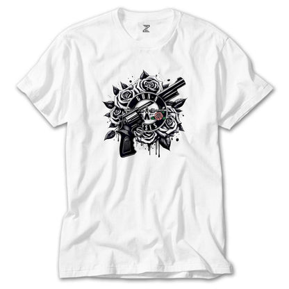 Guns N Roses Guns Logo Beyaz Tişört