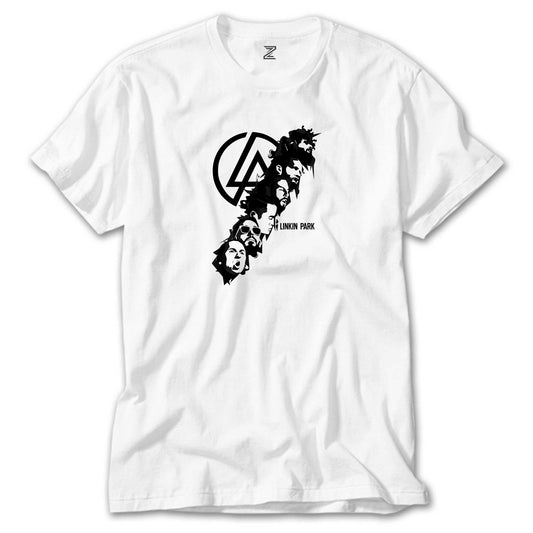 Linkin Park Logo Siluet Beyaz Tişört