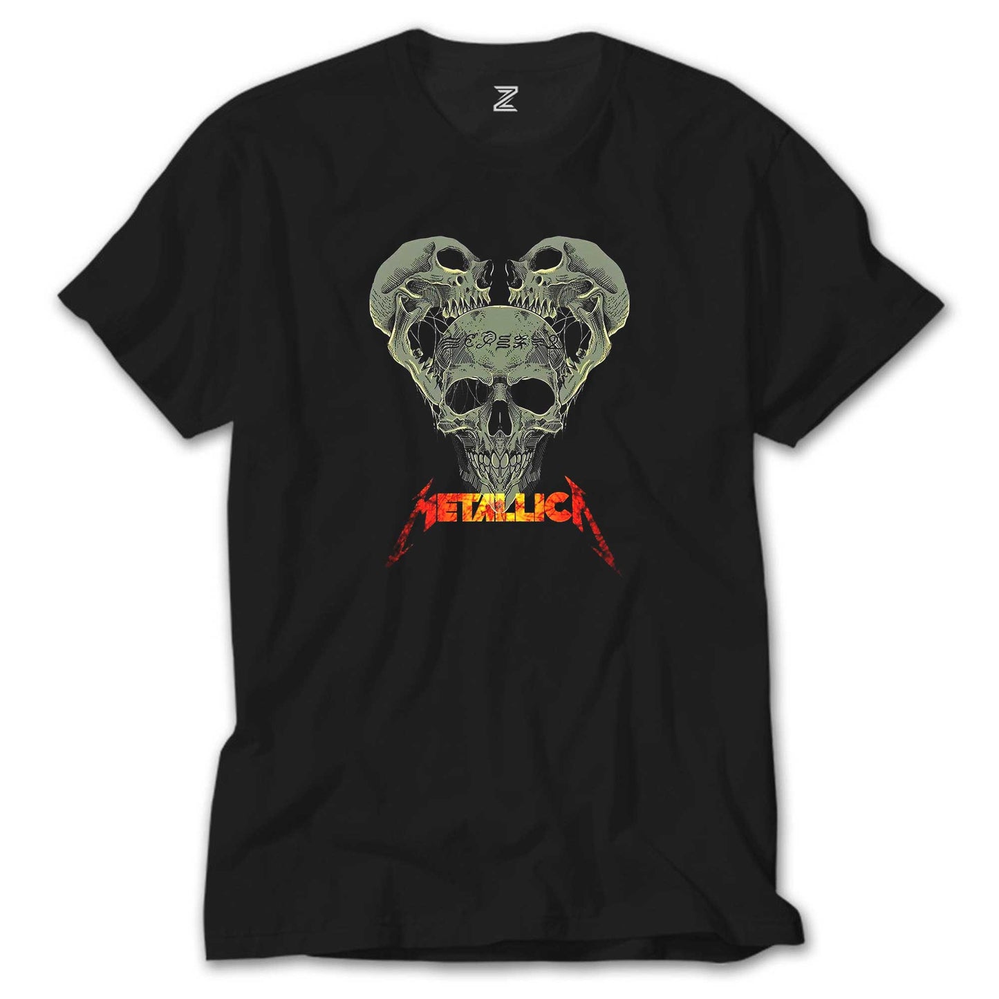 Metallica 3 Dry Heads Siyah Tişört