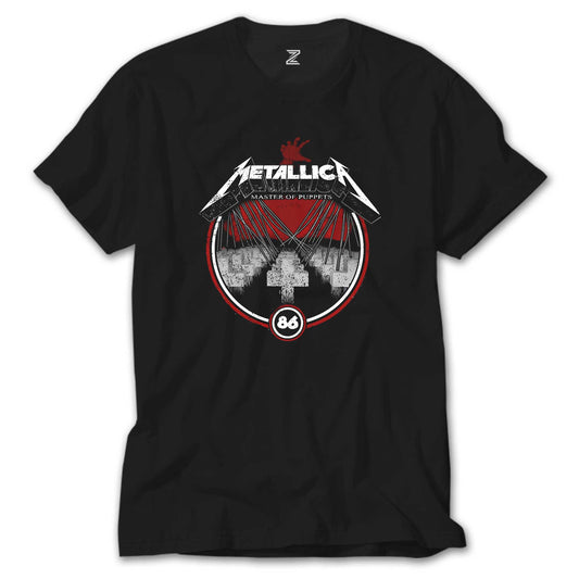 Metallica Master of Puppets Albums Siyah Tişört