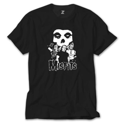 Misfits Grup Logo Siyah Tişört