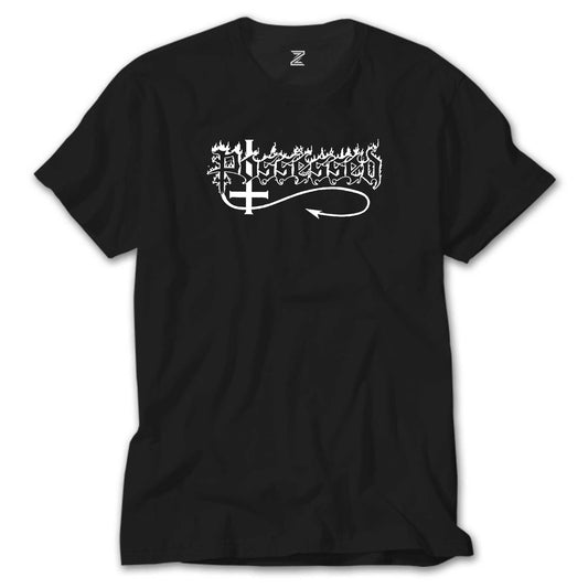 Possessed Text Logo Siyah Tişört