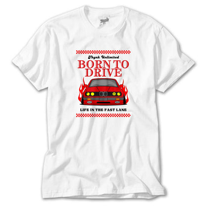 Born To Drıve Bmw Beyaz Tişört