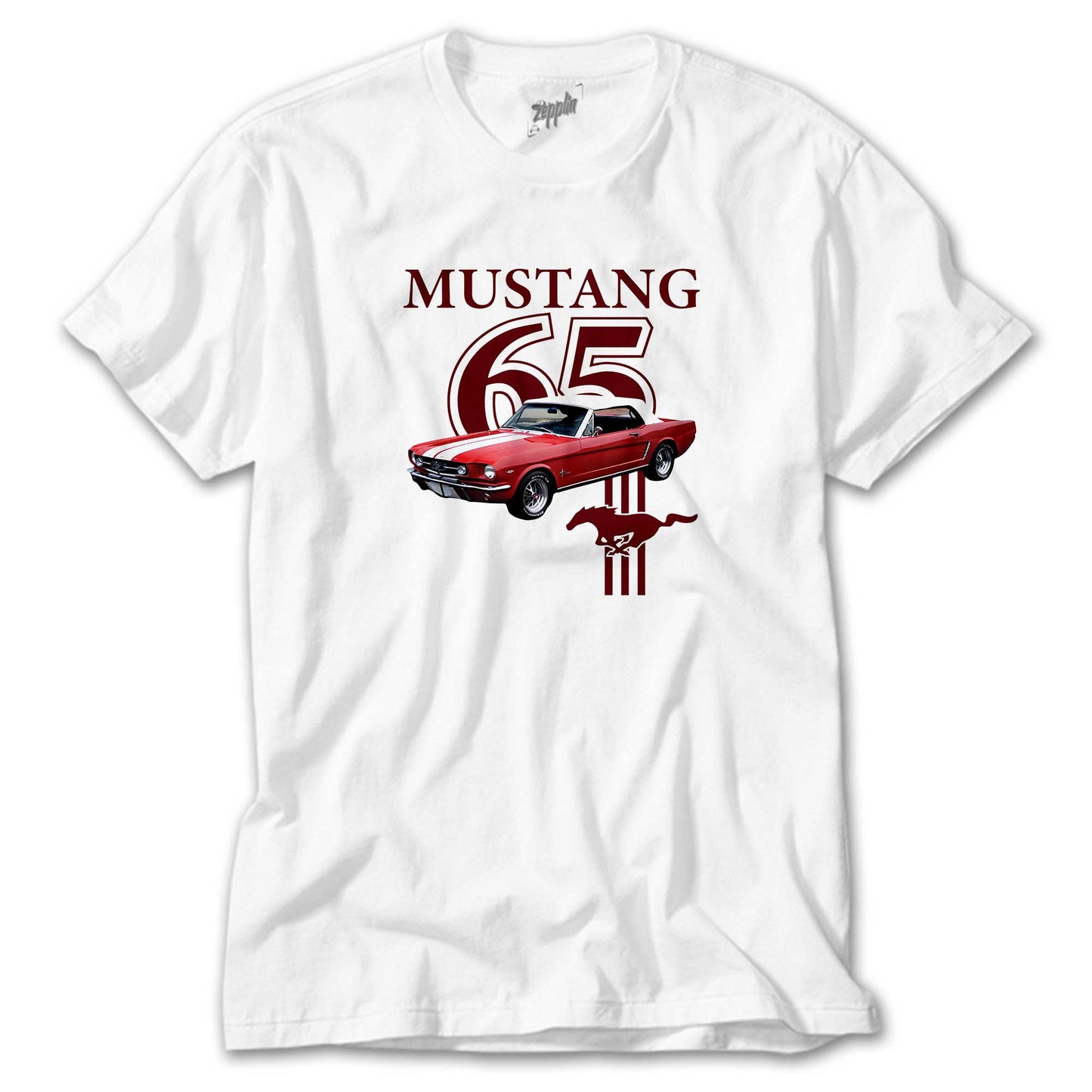 Ford Mustang 1965 beyaz Tişört