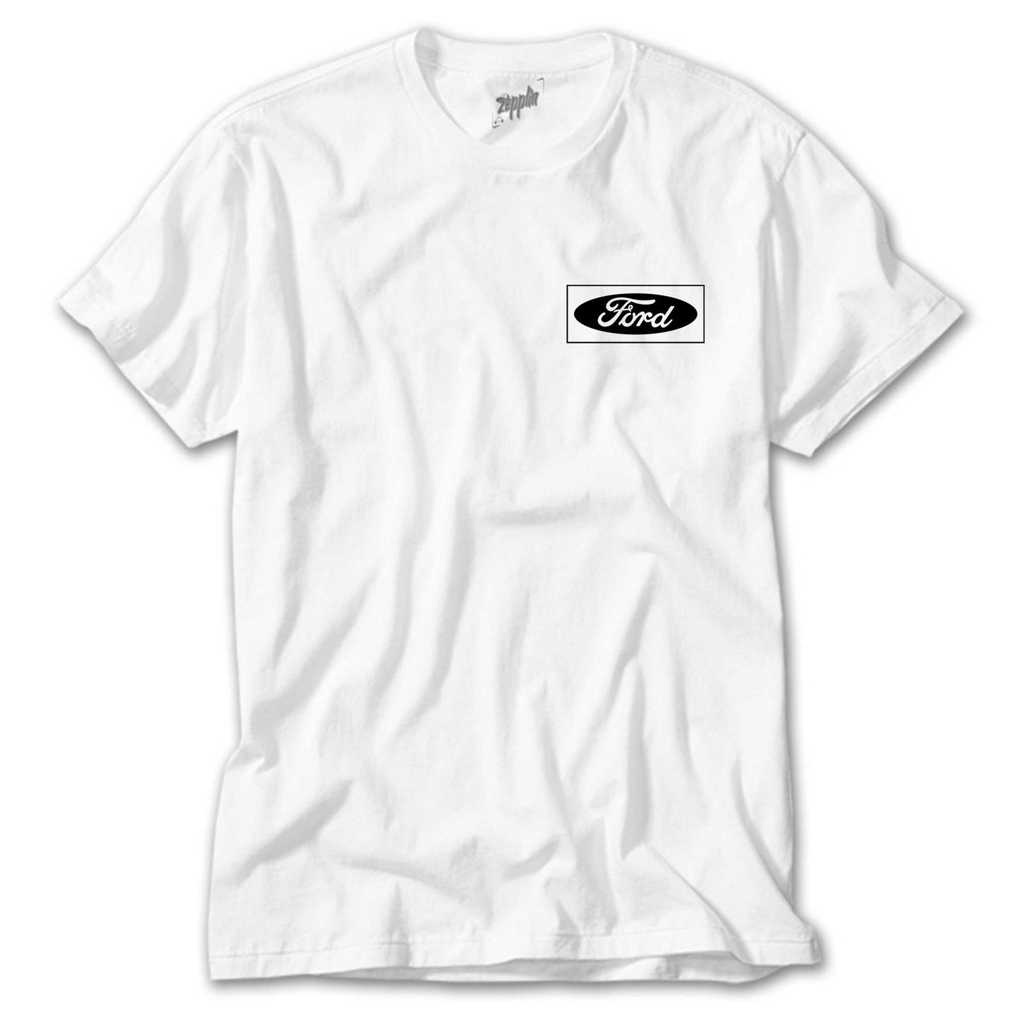 Ford Logo Black Beyaz Tişört