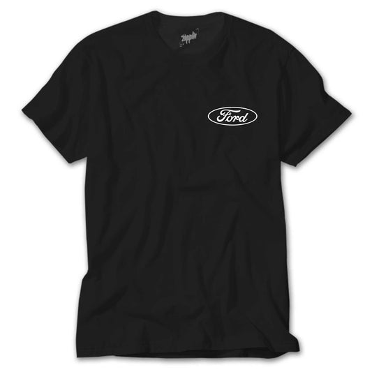 Ford Logo Text Siyah Tişört