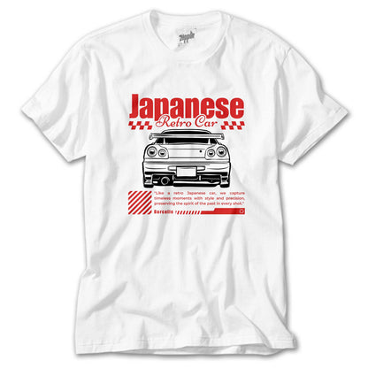 Japanese GTR Beyaz Tişört