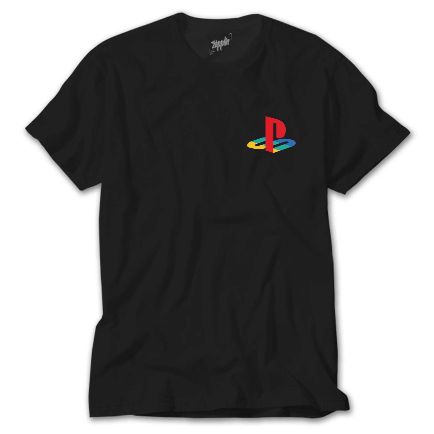 Playstation Logo Color Siyah Tişört