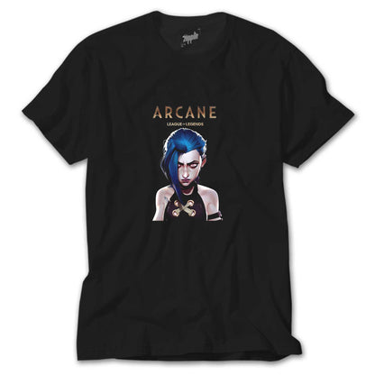 Arcane Lol Siyah Tişört