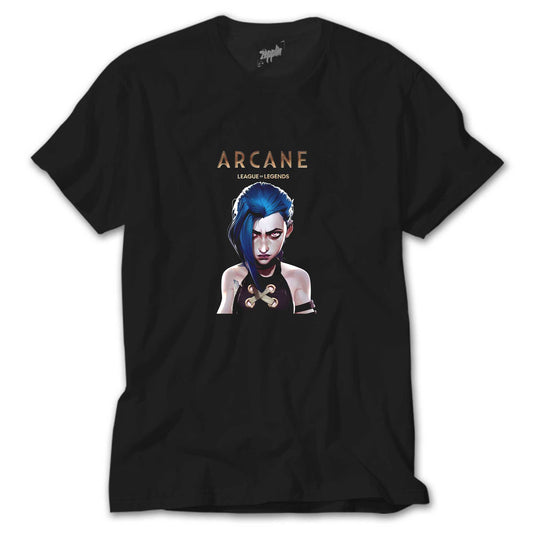 Arcane Lol Siyah Tişört