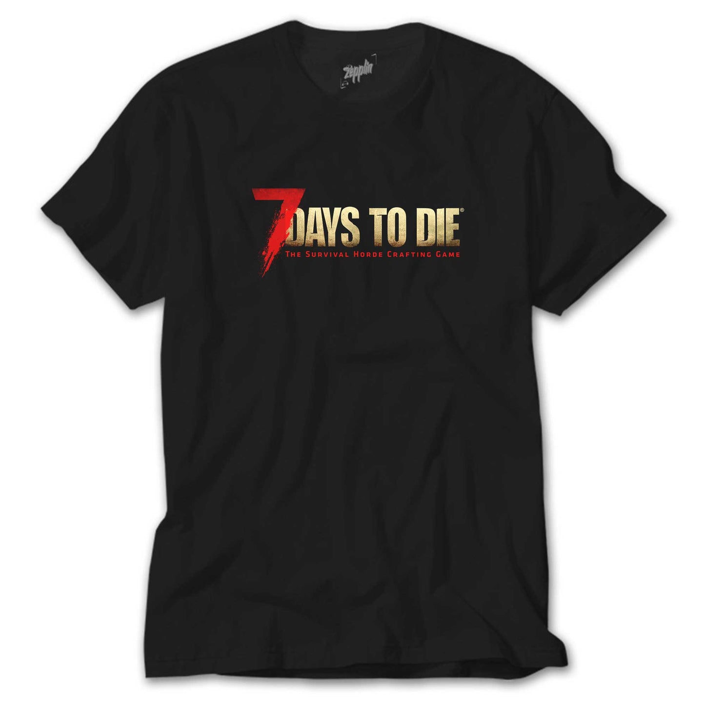 7 Days To Die Logo Siyah Tişört