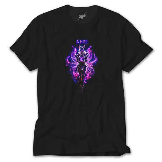League Of Legends Ahrı Siyah Tişört
