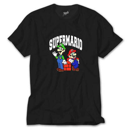 Süper Mario Siyah Tişört