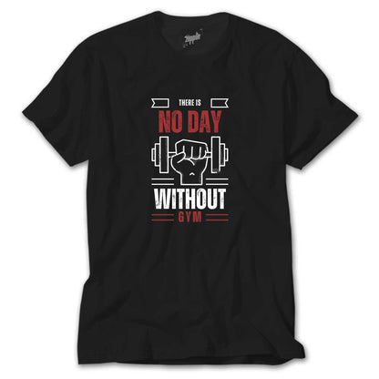 Without Gym Siyah Tişört