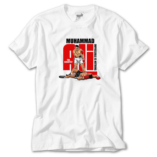 Muhammad Ali The Greatest Beyaz Tişört