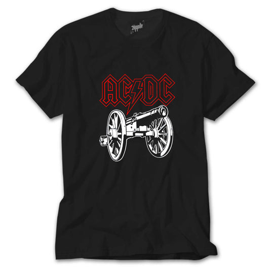 Ac Dc About Rock Cannon Siyah Tişört