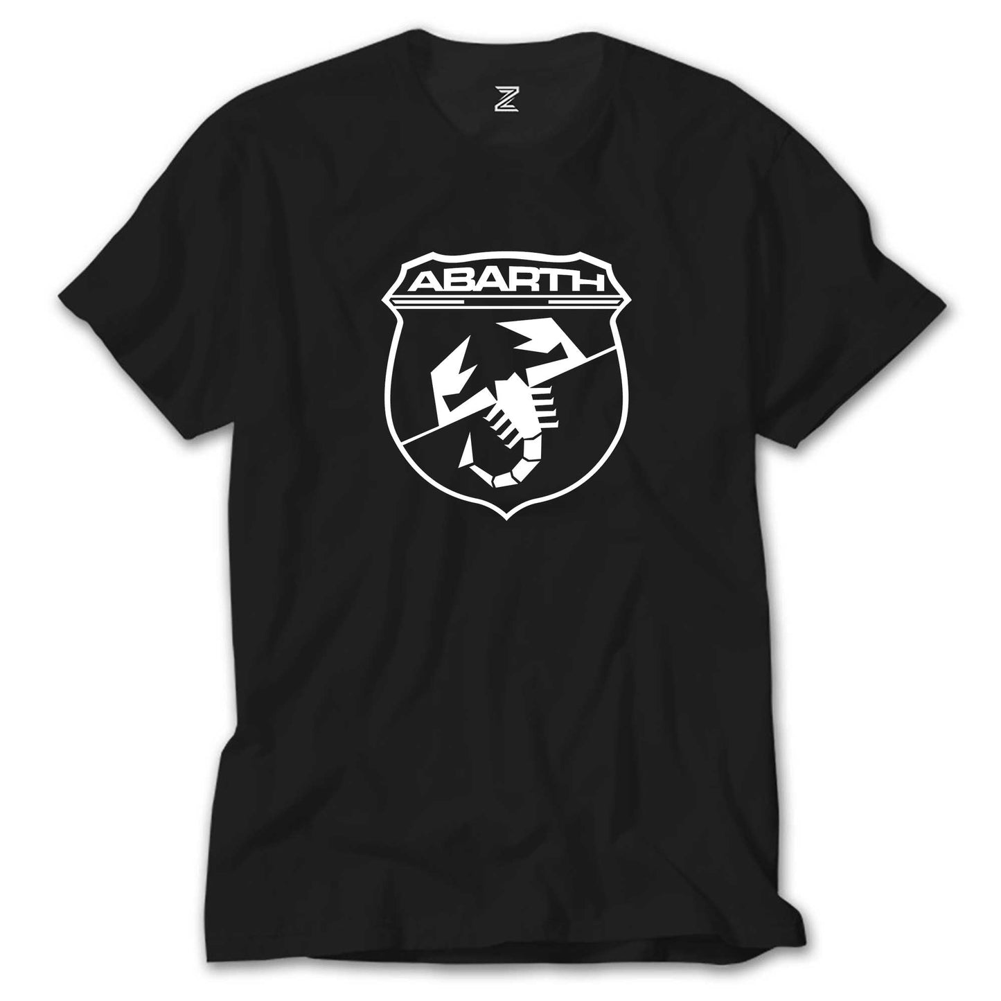 Abarth White Logo Siyah Tişört