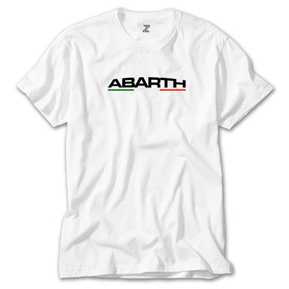 Abarth Text İtalya Beyaz Tişört