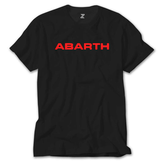 Abarth Text Line Siyah Tişört